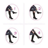 Image illustration on how to properly use of the HFS elastic strap